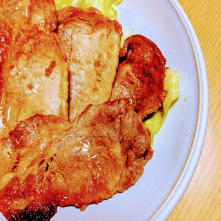 簡単＊豚肉の黒酢で生姜焼き